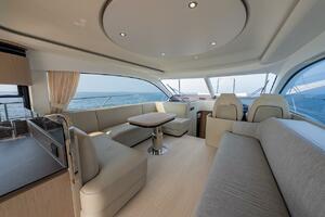 Luxurious interior of 2023 Azimut Fly 53 yacht with elegant 
