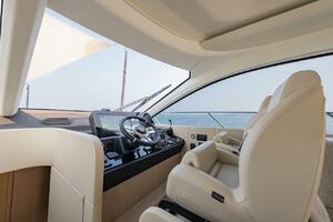 Luxurious interior of 2023 Azimut Fly 53 yacht with modern h