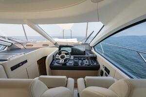 Luxurious interior of 2023 Azimut Fly 53 yacht with modern h