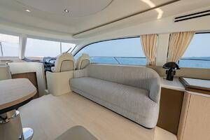 Luxurious interior of 2023 Azimut Fly 53 yacht with modern s