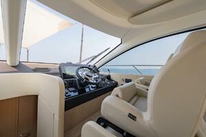 Luxurious interior of 2023 Azimut Fly 53 yacht with modern s