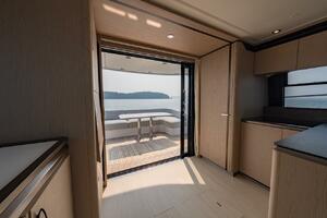 Interior view of 2023 Azimut Fly 53 yacht, featuring elegant