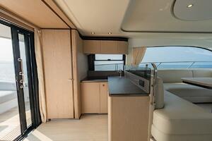 Luxurious interior of 2023 Azimut Fly 53 yacht with modern k