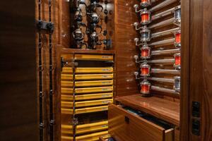 2025 82 Viking Convertible Boujie Tackle Room (7)