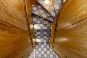 Stairs to lower deck