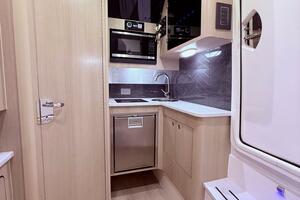 2024 Scout 400 LXF interior kitchen with modern appliances and sleek design.
