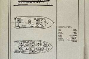 1983 Sea Ranger MKII Pilothouse Flybridge Trawler thumbnail 11