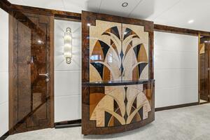 Lower Deck Locker With Intricate Inlay  