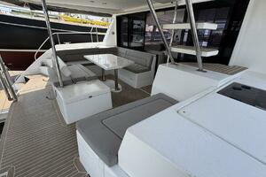2018 Leopard Power Cat Stern Stairs to Flybridge
