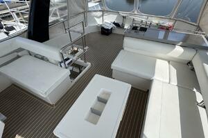 2018 Leopard Power Cat Flybridge Settee facing aft