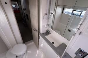 2018 Leopard Power Cat Starboard Side Forward Head