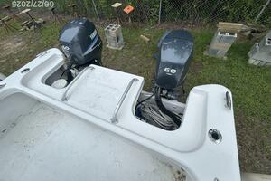 22' Twin Vee transom storage