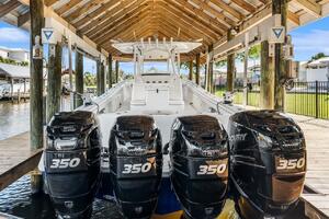 2015 Yellowfin 39 boat with four Mercury 350 engines in a co