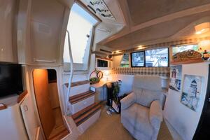 34 ft Mainship - Salon Entrance and Corner Desk