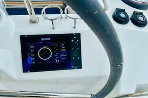 B&G navigation display on 2015 Beneteau Oceanis 45 yacht hel