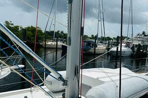 2015 Beneteau Oceanis 45 sailboat docked, featuring mast and
