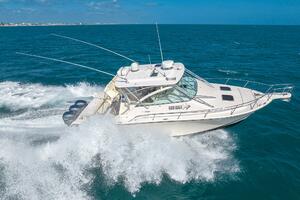 2007 Grady-White Express 360 cruising on open ocean waters.
