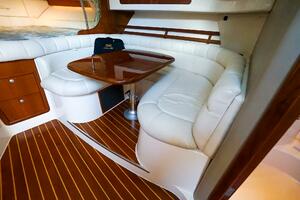 2007 Grady-White Express 360 interior with white leather sea