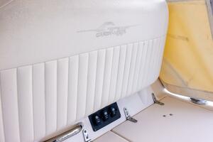 2007 Grady-White Express 360 boat interior with beige seatin
