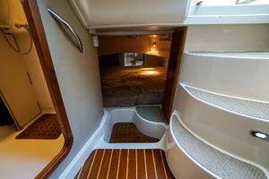 2007 Grady-White Express 360 cabin interior with stairs and 