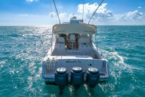 2007 Grady-White Express 360 boat on open sea, featuring tri