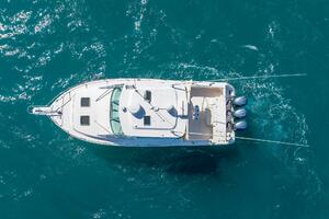 Aerial view of 2007 Grady-White Express 360 boat on turquois
