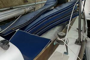 Cockpit cushions on deck