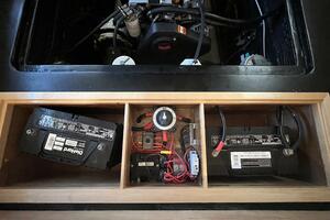 Starboard engine under bunk