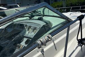 2007 Monterey 350 Sport Yacht seating with visible wear and 