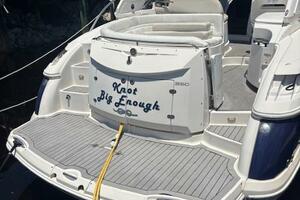 2007 Monterey 350 Sport Yacht docked beside wooden pier in m