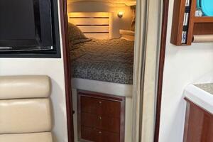 Interior of 2007 Monterey 350 Sport Yacht with leather seati