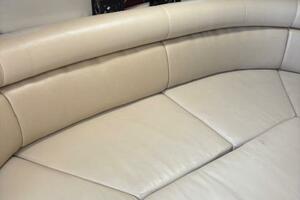 Interior of 2007 Monterey 350 Sport Yacht with beige seating