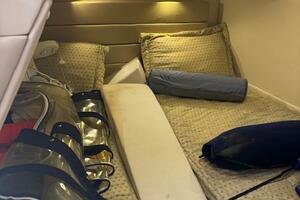 Interior cabin of 2007 Monterey 350 Sport Yacht with cushion