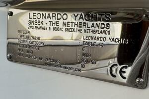 Leonardo Yachts Builder's Plaque