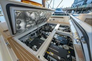 Engine Room Access Via 3 Deck Hatches