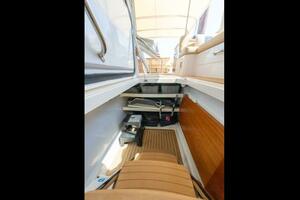 Midships Upper Salon Storage Compartment for Large Dining Table