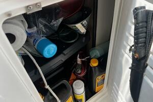 410 cockpit stiorage locker