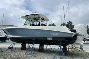 2014 Boston Whaler 350 Outrage Port Rear Quarter