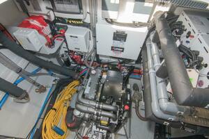Lagoon 52 F engine room 