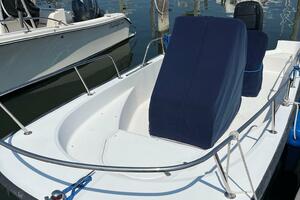 Looking aft, covers on