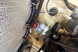 Engine compartment of 2013 Chris-Craft Corsair 22 with visib