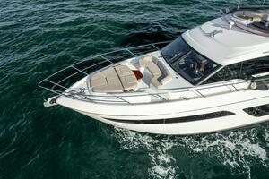 Princess F62 Stumped- Aerial View Bow/Sunpad