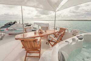 Shaded Boat Deck Dining