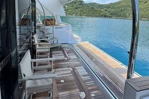 Beach Club Area with Fold-down Transom