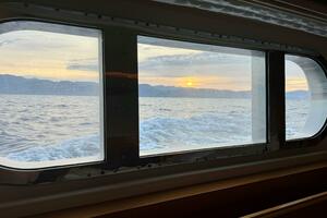 Large 8’ long, in hull “windows