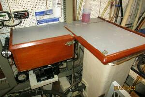 48' DeFever engine room sea chest-work bench