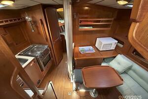 40' Nauticat galley-dinette forward