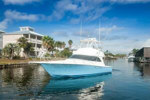 2012 Viking 42 Convertible  Port Bow