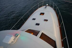 Looking Down From Hardtop Onto Foredeck