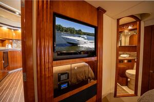 Entertainment center at the master stateroom